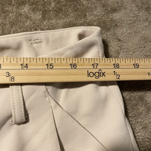 Maeve Anthropologie Pants Womens 10 Super Wide Leg Beige Capri High Rise Modest - Picture 5 of 8